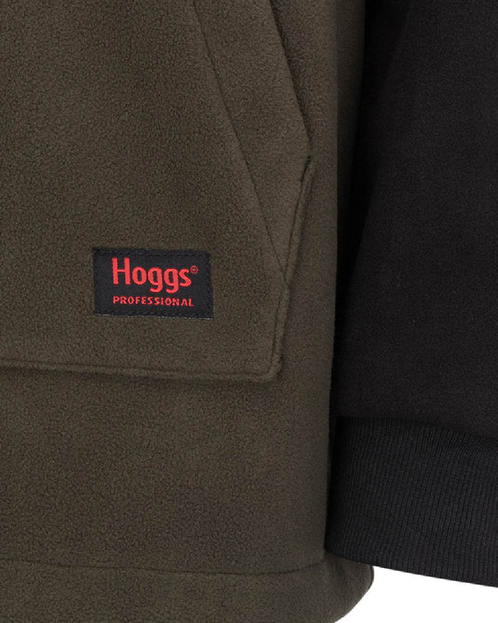 Green Coloured Hoggs of Fife Green King II Stormproof Bonded Hoodie on white background #colour_green