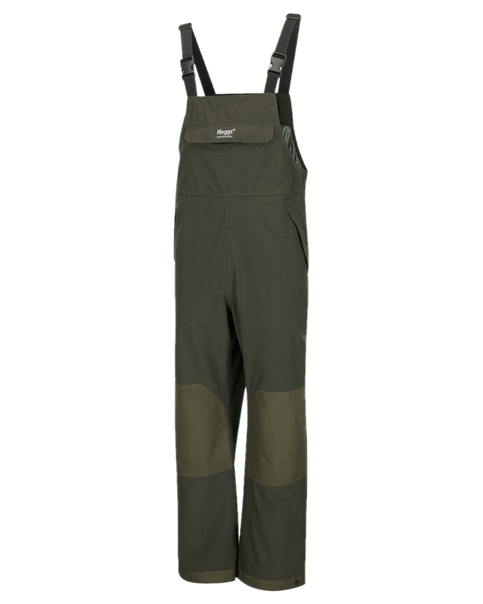Green Coloured Hoggs of Fife Green King II Waterproof Bib & Brace on white background #colour_green