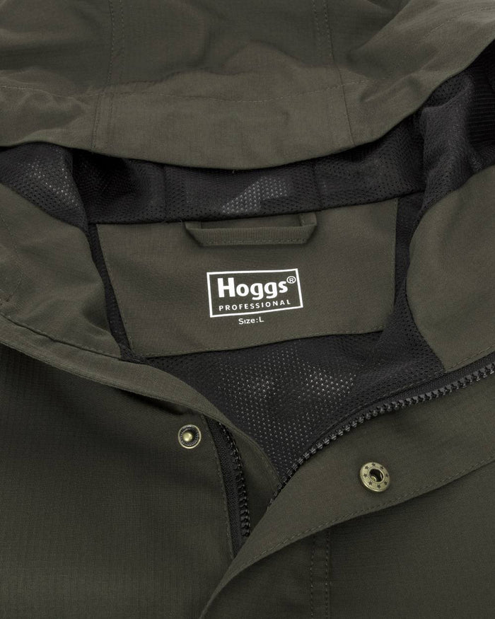 Green Coloured Hoggs of Fife Green King II Waterproof Smock on white background #colour_green