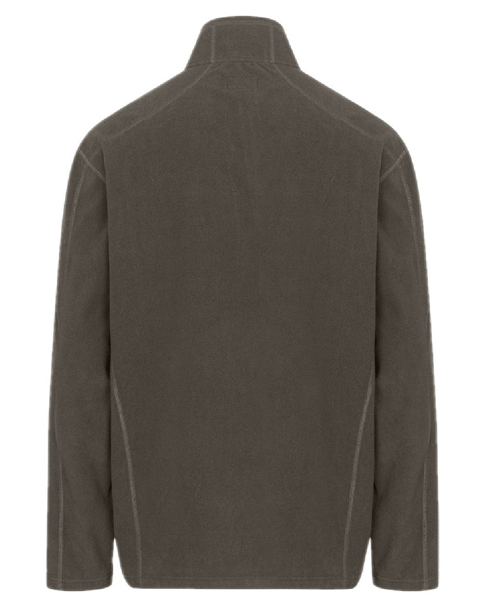 Beluga Coloured Hoggs of Fife Mens Islander Techpro Quarter Zip Shirt on white background #colour_beluga