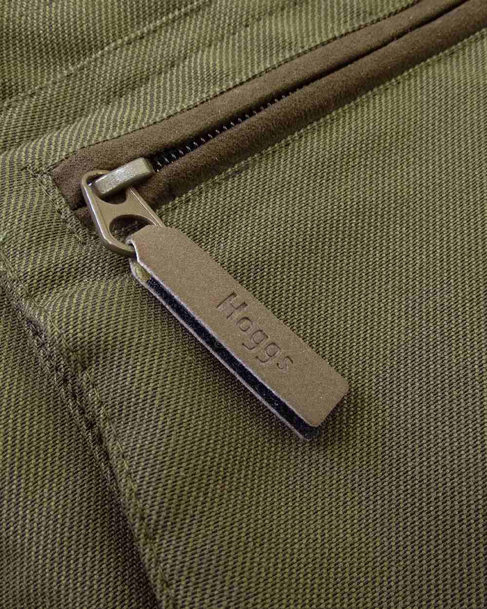 Olive Green Coloured Hoggs of Fife Kincraig Waterproof Field Jacket on white background #colour_olive-green