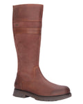 Oxblood Coloured Hoggs of Fife Letham Country Waterproof Boots on white background #colour_oxblood