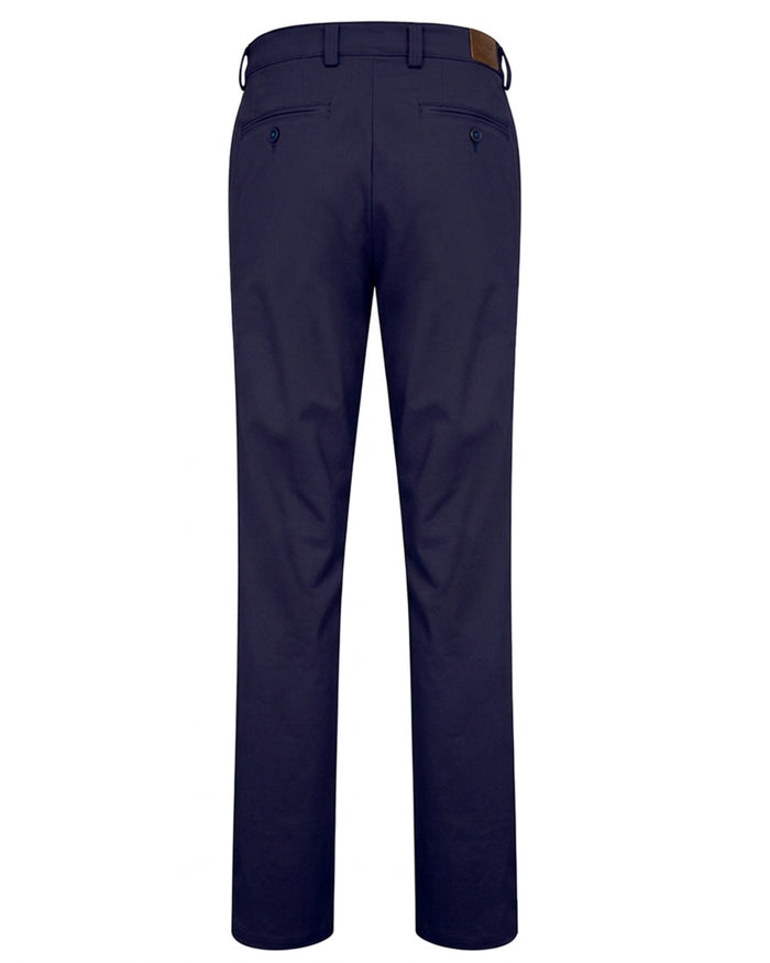 Navy coloured Hoggs of Fife Mens Carnoustie Chino Trousers on white background #colour_navy