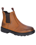 Tan coloured Hoggs of Fife Mens Classic D3 Waterproof Dealer Boots on white background #colour_tan