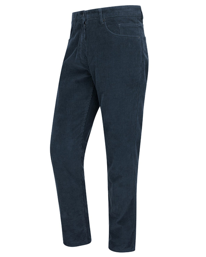 Slate Navy coloured Hoggs of Fife Mens Comrie Cord Jeans on white background #colour_slate-navy