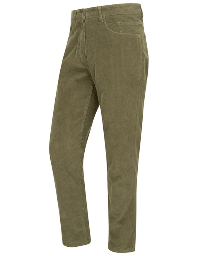 Stone coloured Hoggs of Fife Mens Comrie Cord Jeans on white background #colour_stone