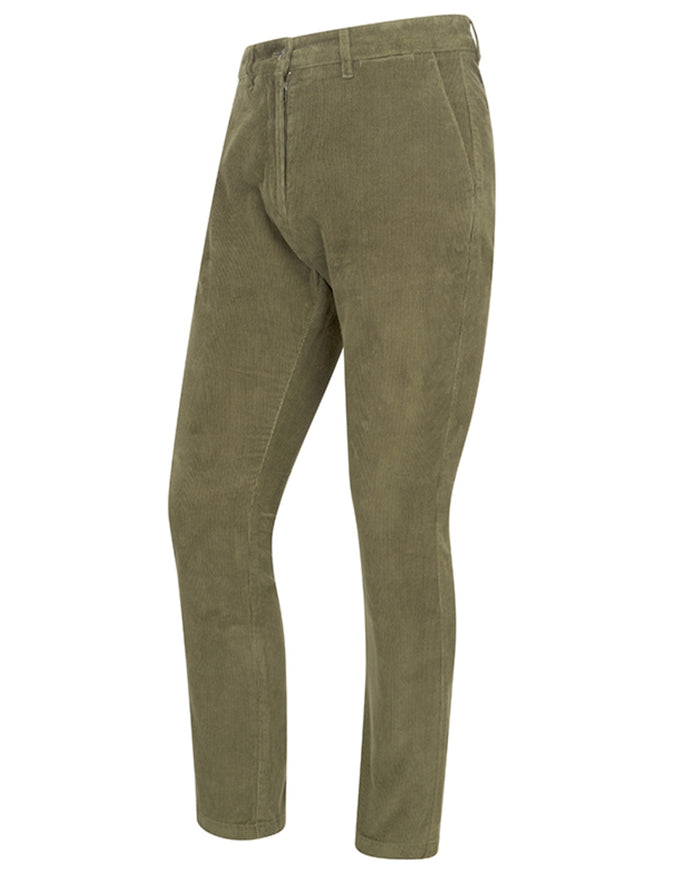 Stone coloured Hoggs of Fife Mens Crieff Cord Trousers on white background #colour_stone