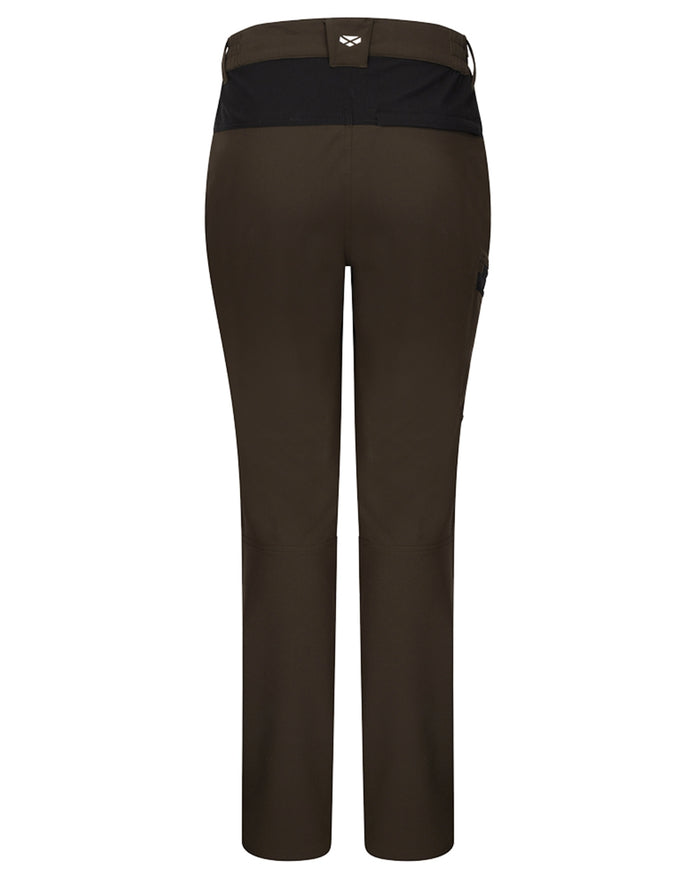 Green Black coloured Hoggs of Fife Mens Green King Active Utility Trousers on white background #colour_green-black