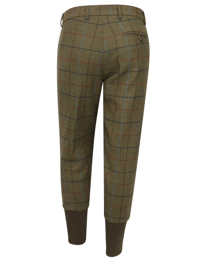 Green Blue coloured Hoggs of Fife Mens Kingussie Tweed Breeks on white background #colour_green-blue