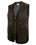 Dark Green coloured Hoggs of Fife Struther Shooting Vest on white background #colour_dark-green