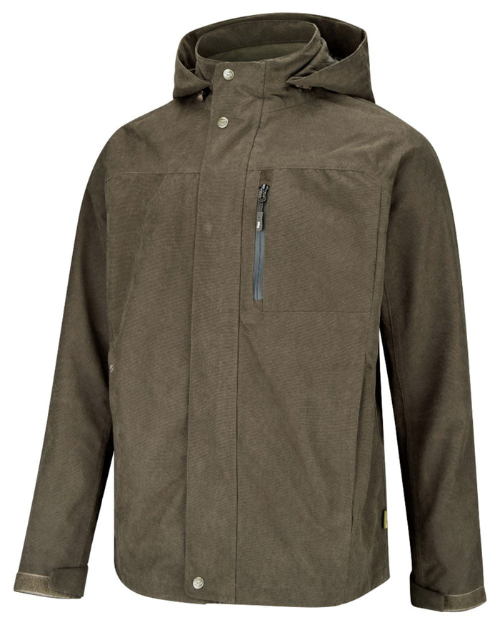 Dark Green coloured Hoggs of Fife Struther Waterproof Lightweight Jacket on white background #colour_dark-green