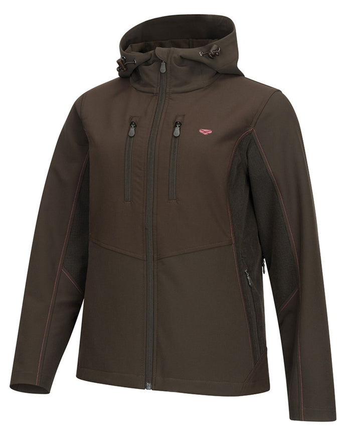 Green Coloured Hoggs of Fife Womens Ardross 4-Way Active Jacket on white background #colour_green