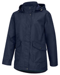 Navy Coloured Hoggs of Fife Womens Fara Waterproof Jacket on white background #colour_navy