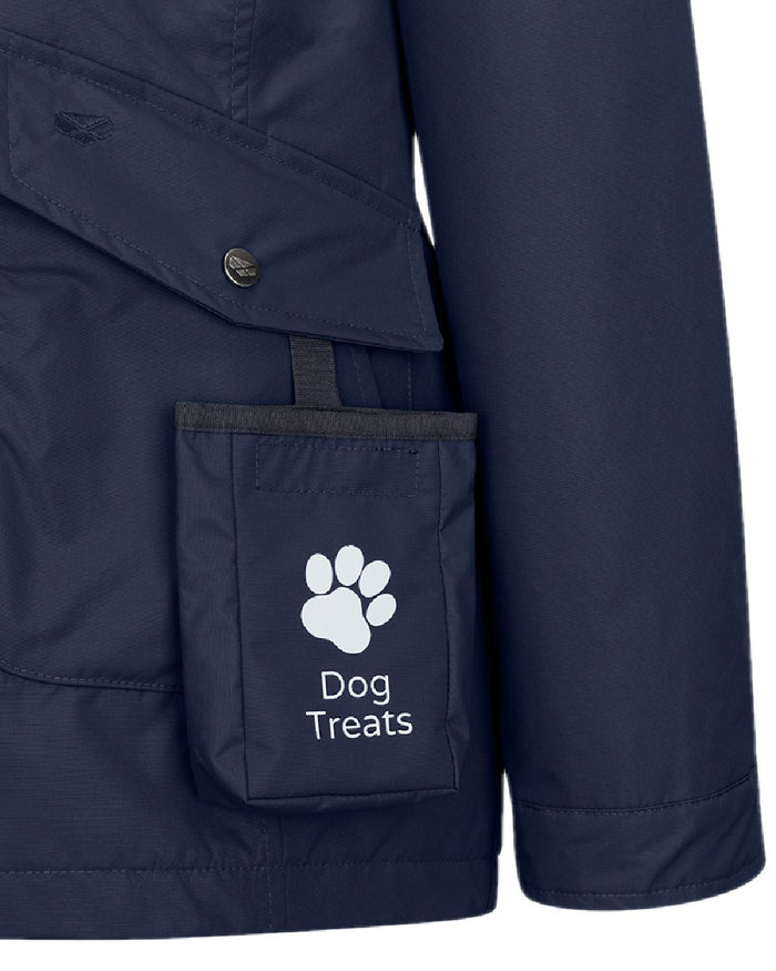 Navy Coloured Hoggs of Fife Womens Fara Waterproof Jacket on white background #colour_navy