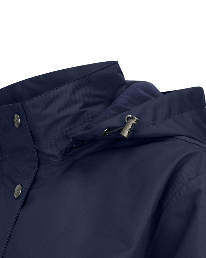 Navy Coloured Hoggs of Fife Womens Fara Waterproof Jacket on white background #colour_navy