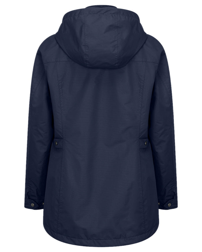 Navy Coloured Hoggs of Fife Womens Fara Waterproof Jacket on white background #colour_navy