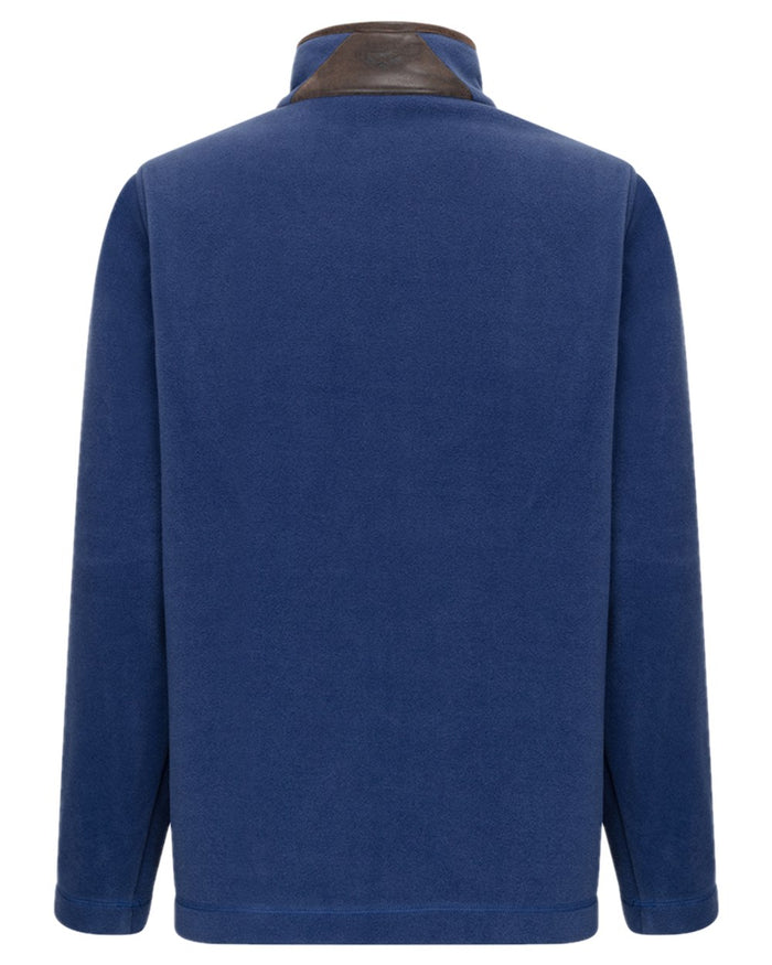 Nordic Blue Coloured Hoggs of Fife Womens Stenton Quarter Zip Fleece on white background #colour_nordic-blue