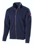 Navy Coloured Holebrook Mens Peter Wool Full Zip Windproof Jacket on white background #colour_navy