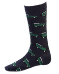 Defender coloured House of Cheviot Cotton Socks on white background #colour_defender