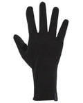 Black Coloured Icebreaker 260 Tech Glove Liners on white background #colour_black