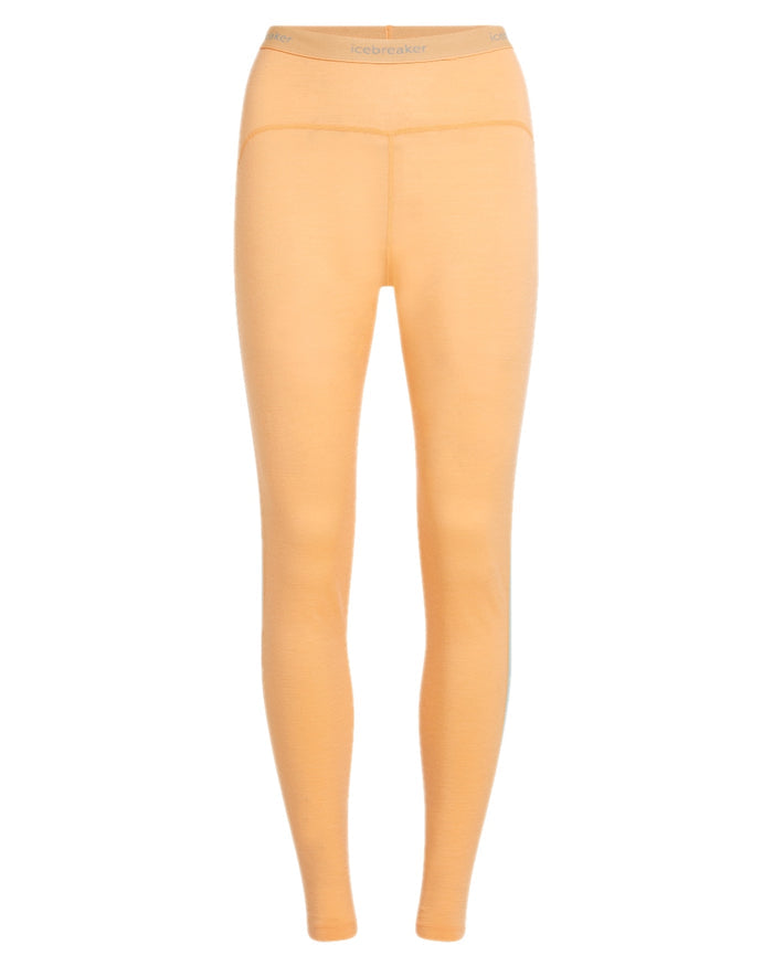 Feldspar Moss Coloured Icebreaker Womens 200 Sonebula Thermal Leggings on white background #colour_feldspar-moss