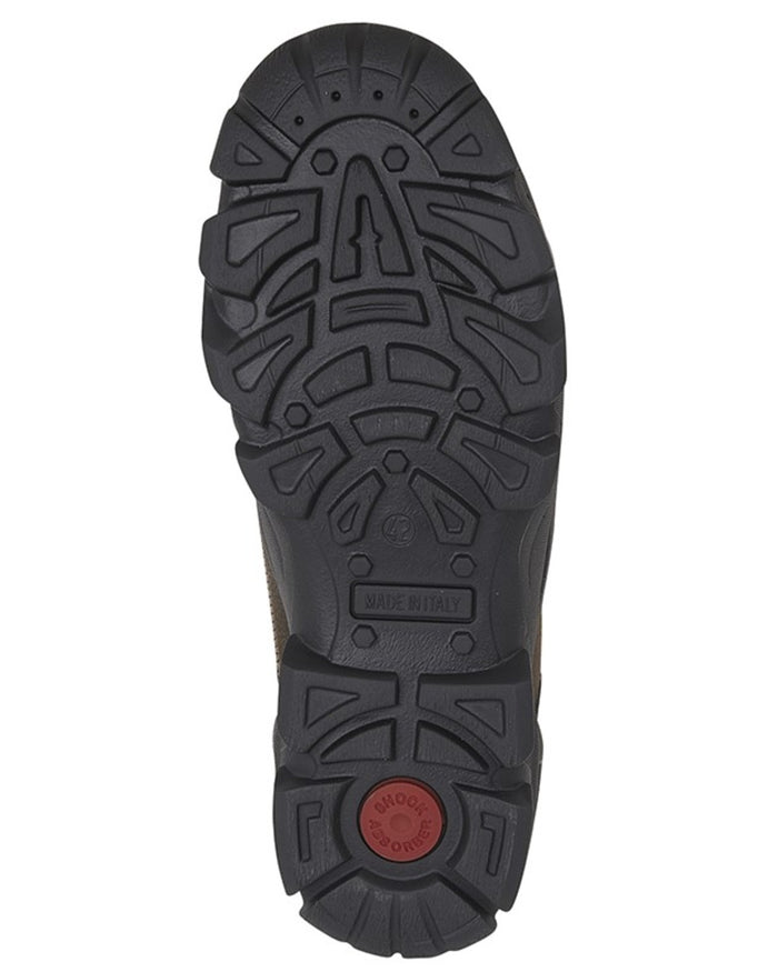 Dark Brown coloured Imac Mens Waterproof Lace Shoes on white background #colour_dark-brown