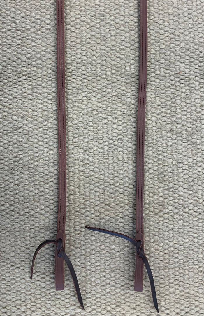 Closed Reins - CR13 - 1/2” x 10’ Single Harness Rein Lined & Stitched
