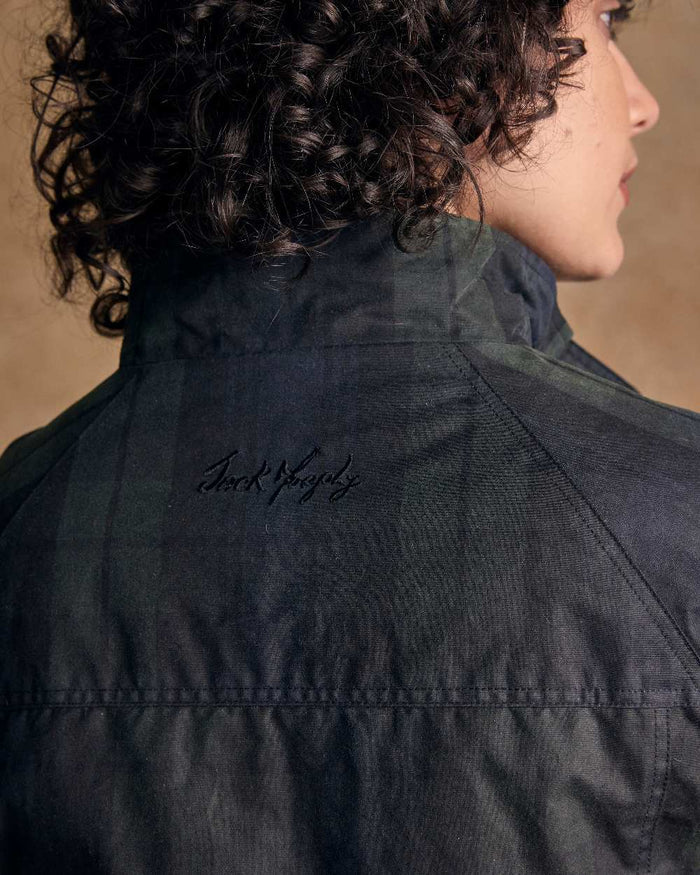 Blackwatch Coloured Jack Murphy Womens Sally Wax Jacket on indoor background #colour_blackwatch