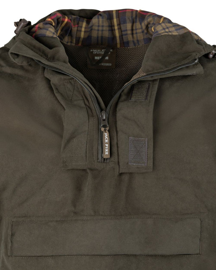 Brown coloured Jack Pyke Ashcombe Smock on white background #colour_brown