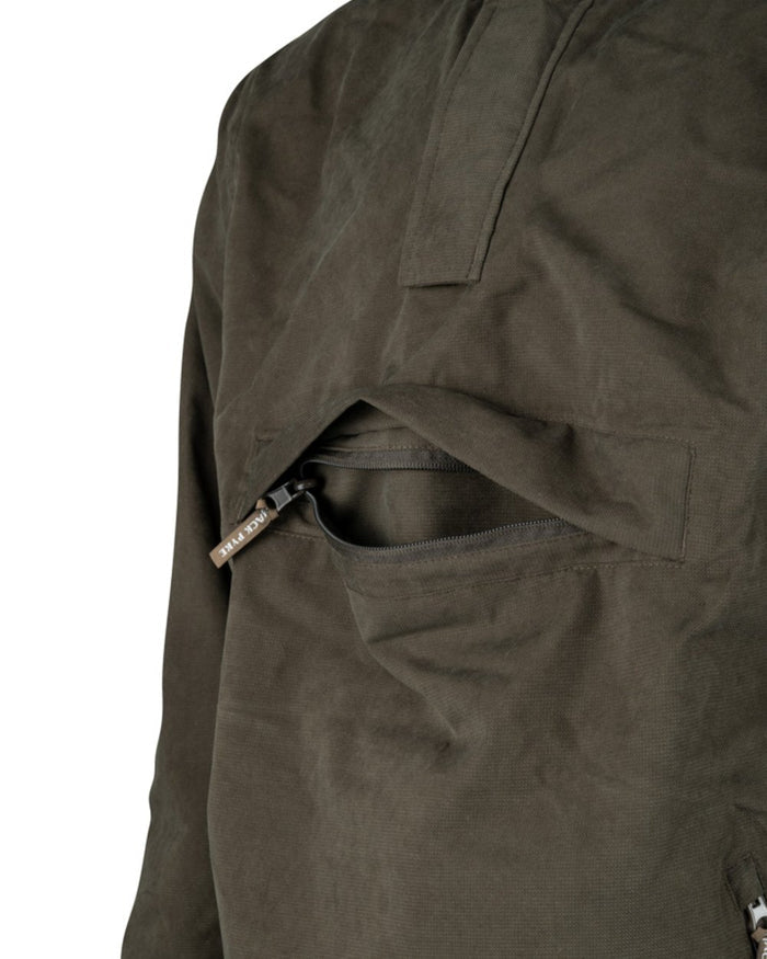 Brown coloured Jack Pyke Ashcombe Smock on white background #colour_brown
