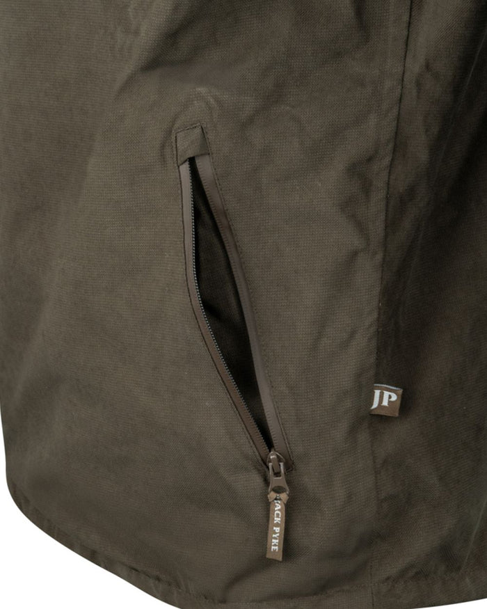 Brown coloured Jack Pyke Ashcombe Smock on white background #colour_brown