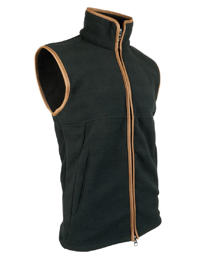 Anthracite coloured Jack Pyke Countryman Fleece Gilet on white background #colour_anthracite