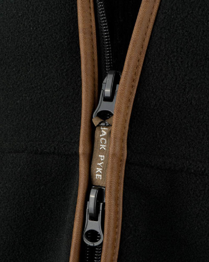 Anthracite coloured Jack Pyke Countryman Fleece Gilet on white background #colour_anthracite