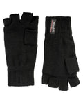 Black coloured Jack Pyke Fingerless Mitts on white background #colour_black