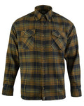 Brown coloured Jack Pyke Flannel Shirt on white background #colour_brown