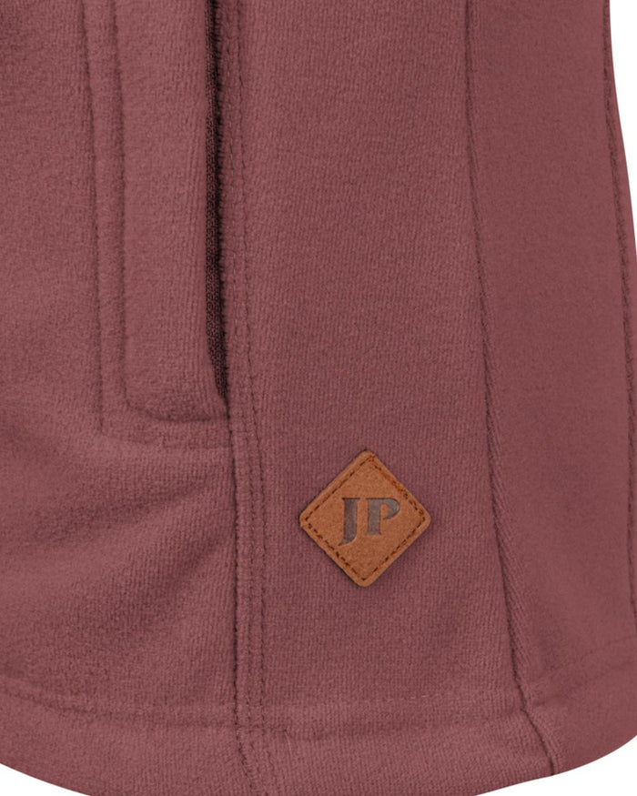 Burnt Copper coloured Jack Pyke Ladies Recycled Fleece Jacket on white background #colour_burnt-copper