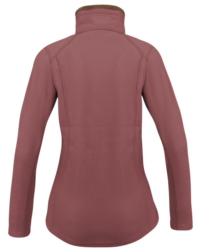 Burnt Copper coloured Jack Pyke Ladies Recycled Fleece Jacket on white background #colour_burnt-copper