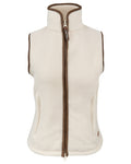 Sail coloured Jack Pyke Ladies Sherpa Fleece Gilet on white background #colour_sail