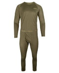 Green coloured Jack Pyke Mens Base Layer Set on white background #colour_green