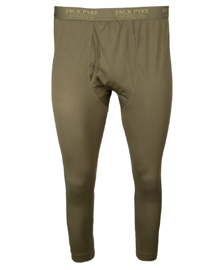 Green coloured Jack Pyke Mens Base Layer Set on white background #colour_green