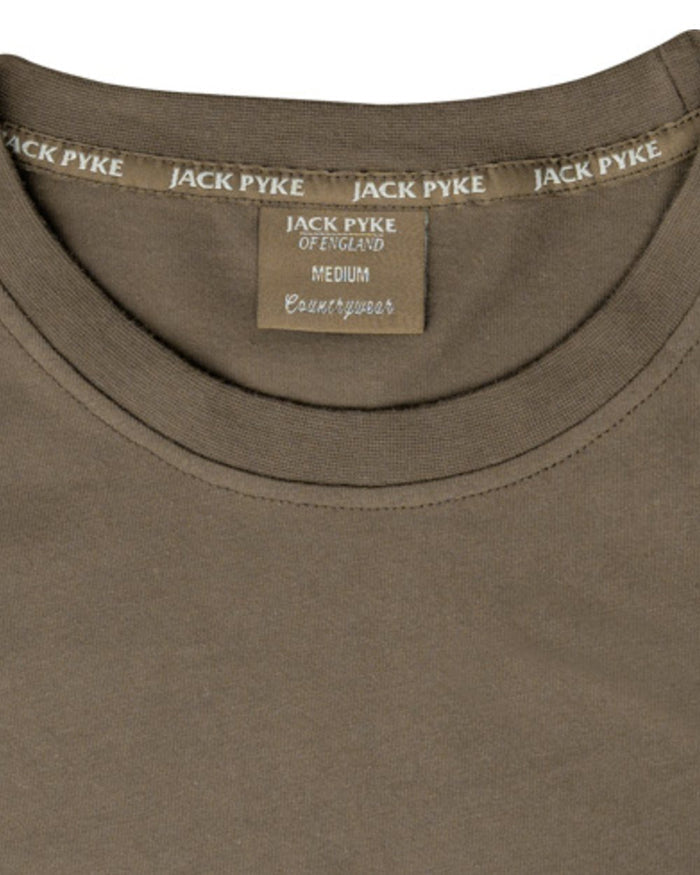 Green coloured Jack Pyke Mens Cotton T-Shirt on white background #colour_green