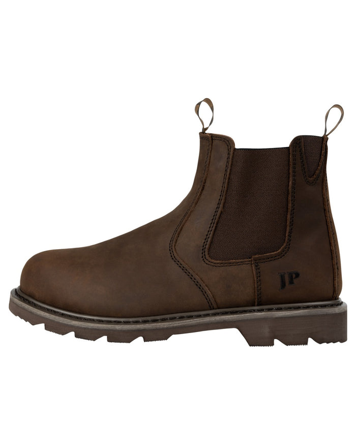 Brown coloured Jack Pyke Mens Safety Dealer Boots on white background #colour_brown