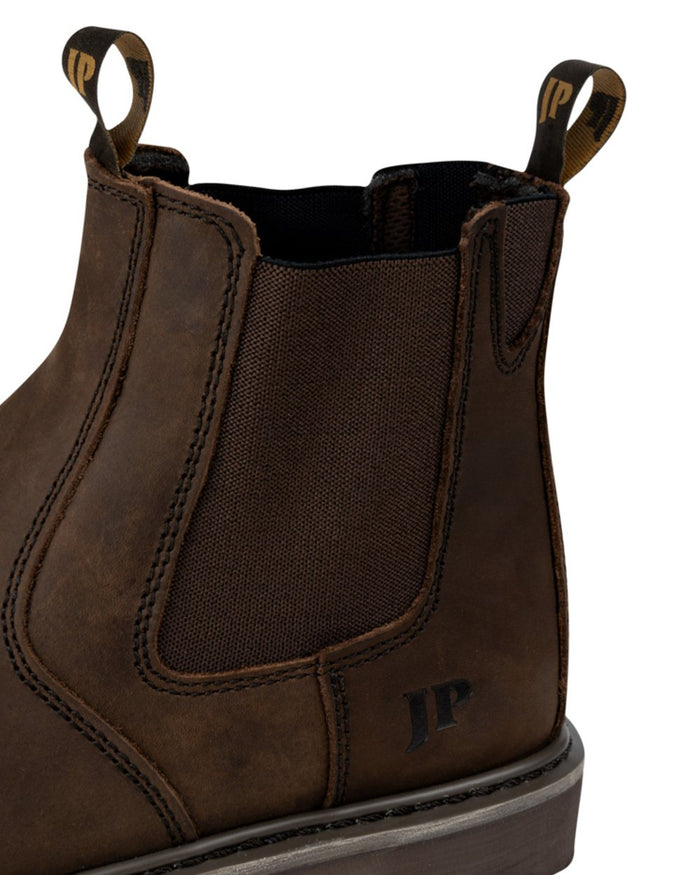Brown coloured Jack Pyke Mens Safety Dealer Boots on white background #colour_brown