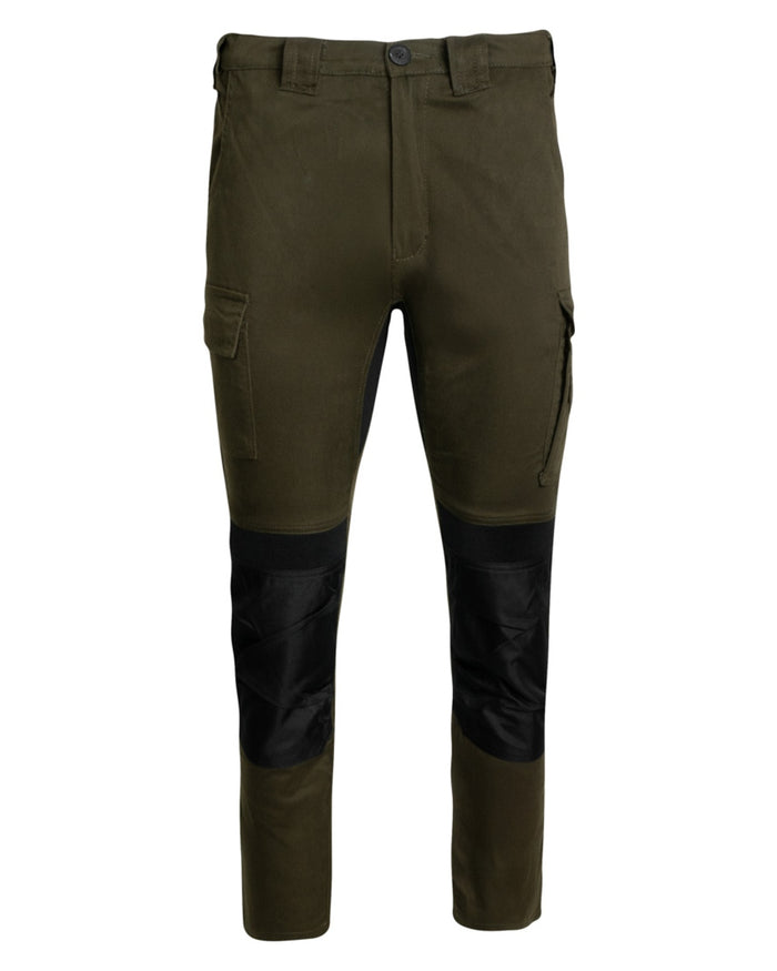 Green Coloured Jack Pyke Mens Technical Work Trousers on white background #colour_green