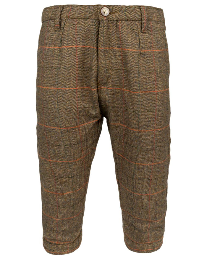 Brown Coloured Jack Pyke Mens Tweed Breeks on white background #colour_brown