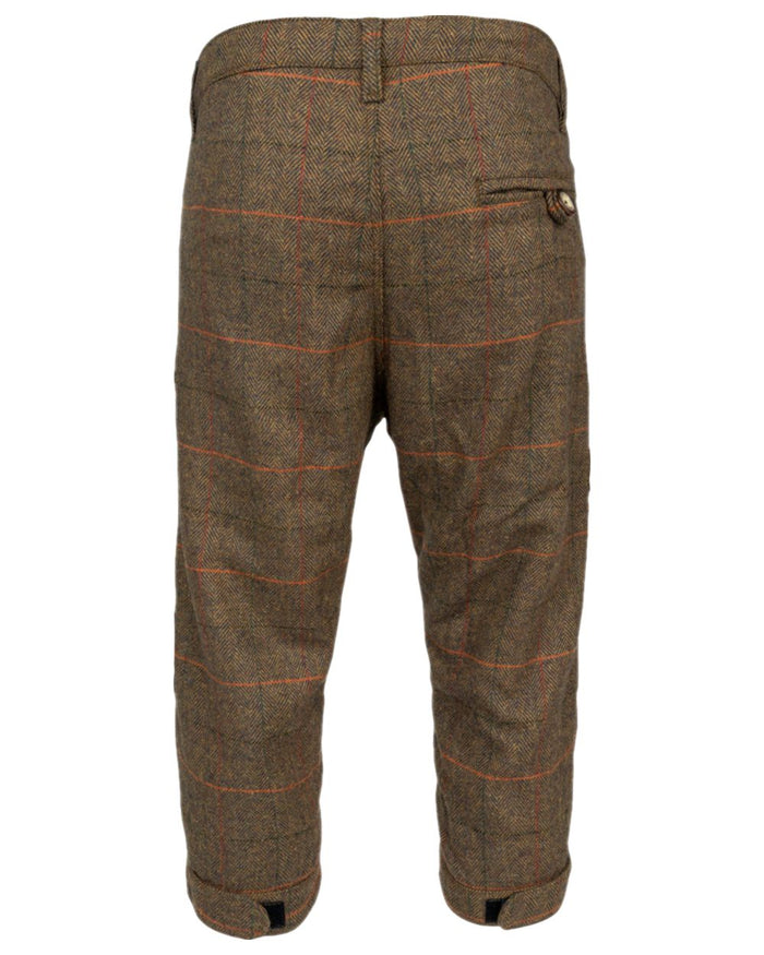 Brown Coloured Jack Pyke Mens Tweed Breeks on white background #colour_brown