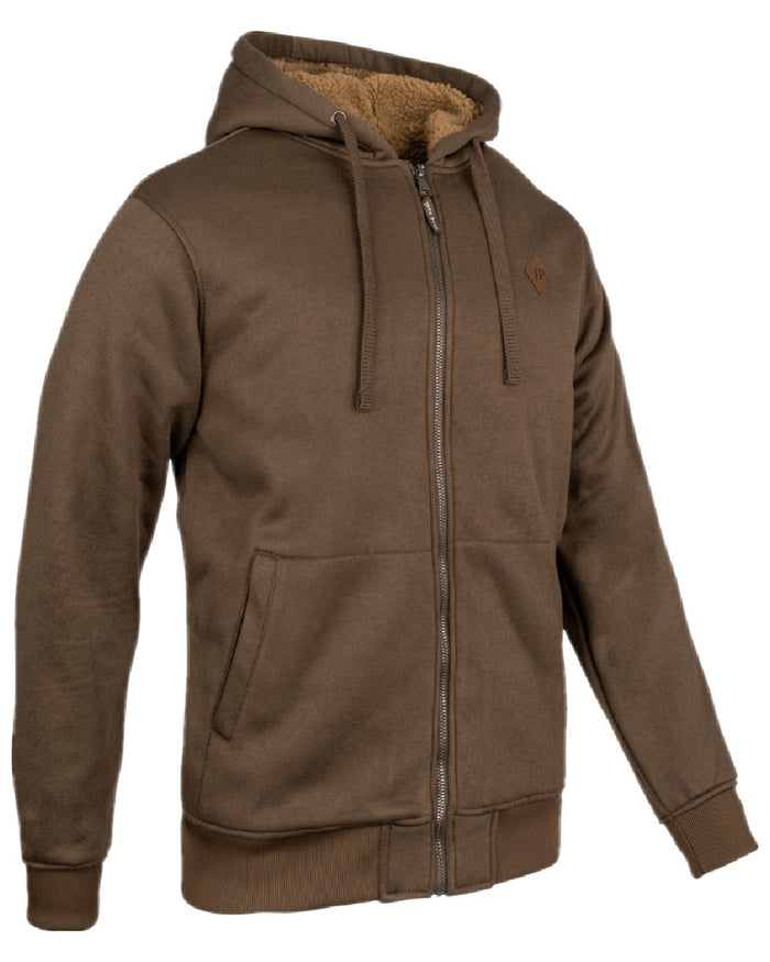 Coyote Coloured Jack Pyke Mens Yakka Hoodie on white background #colour_coyote