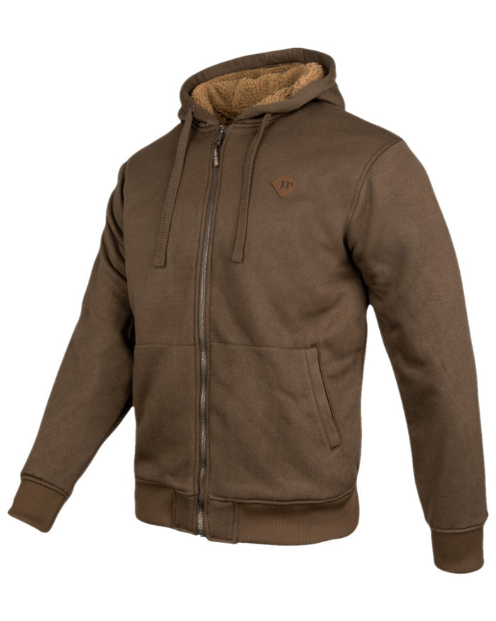 Coyote Coloured Jack Pyke Mens Yakka Hoodie on white background #colour_coyote