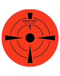 Red coloured Jack Pyke Target Sticker Roll on white background #colour_red