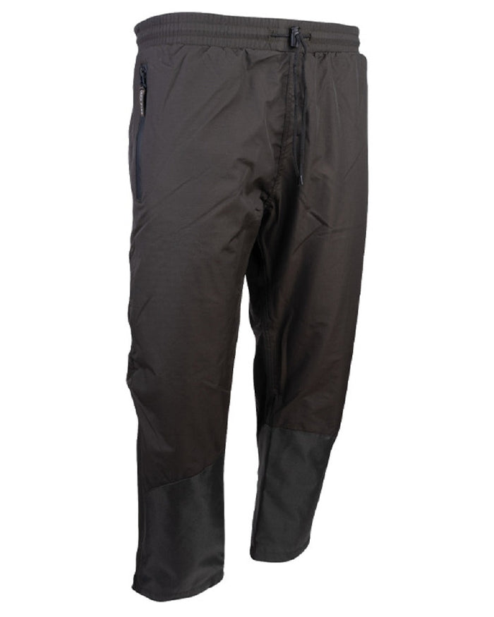 Hunters Green coloured Jack Pyke Technical Featherlite Trousers on white background #colour_hunter-green